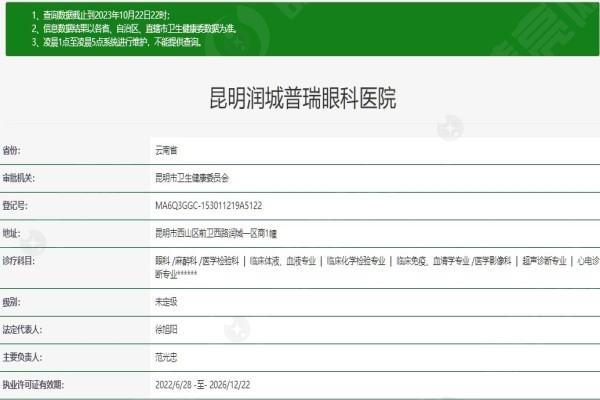 昆明润城普瑞眼科医院怎么样？ 本地人都说收费不贵且正规