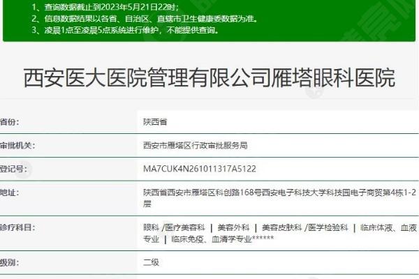 西安医大眼科医院口碑怎么样 是正规的顾客口碑好价格不贵