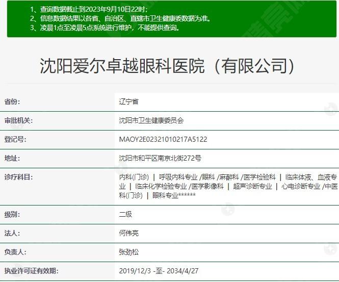 沈阳爱尔眼科总院地址在哪？还有价格表以及优势项目分享