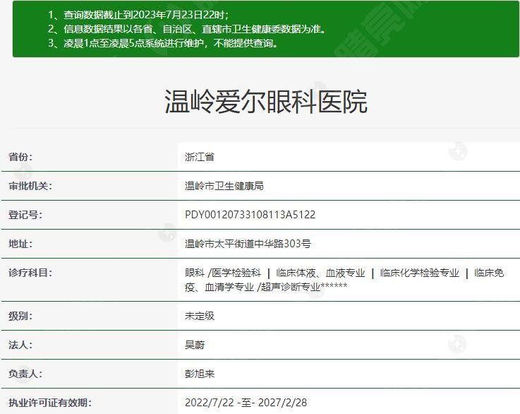 温岭爱尔眼科医院怎么样？地址/医院优势/医生团队/价格表详细了解